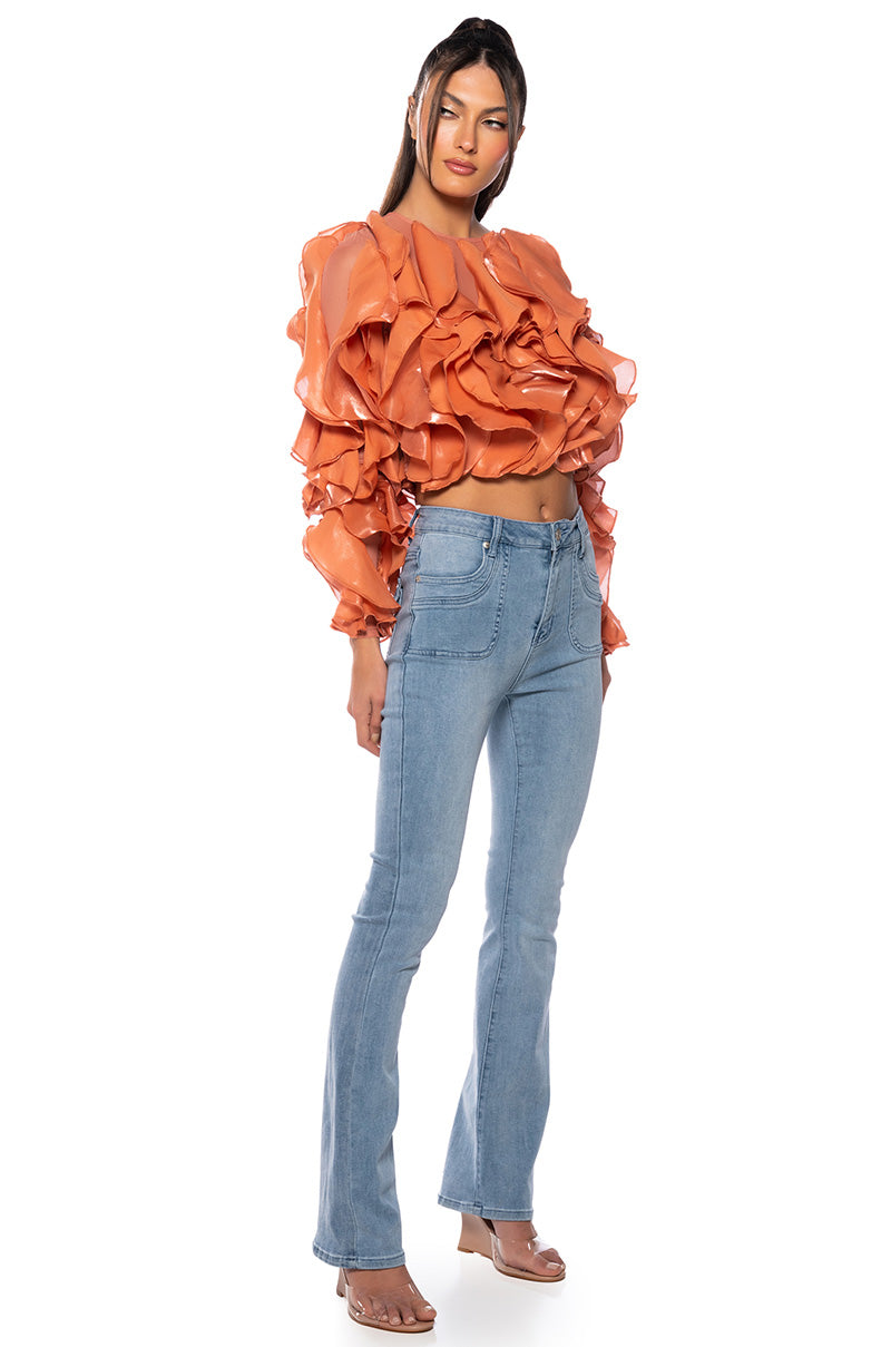 MYSTERY IN YOUR MIND LOW RISE FLARE JEANS