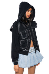 OUT OF THIS WORLD LONG SLEEVE ZIP UP HOODIE