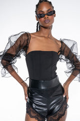 NADINE ATTACHED SLEEVE BODYSUIT