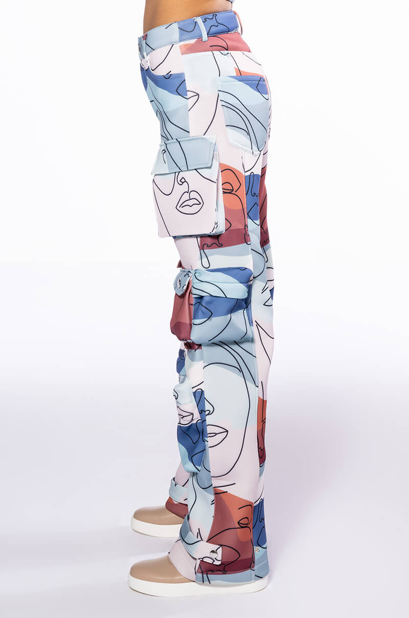 PRINTED CARGO JOGGERS