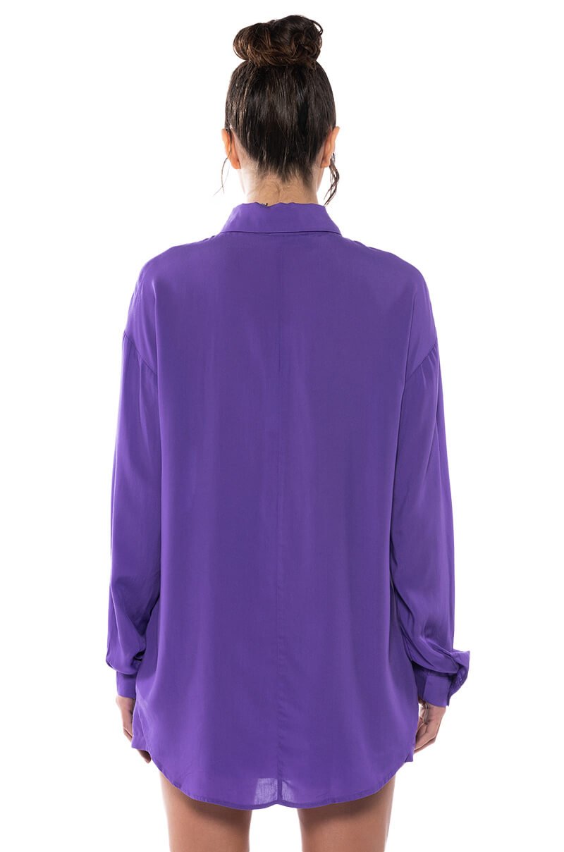 PURPLE RAIN BUTTON DOWN