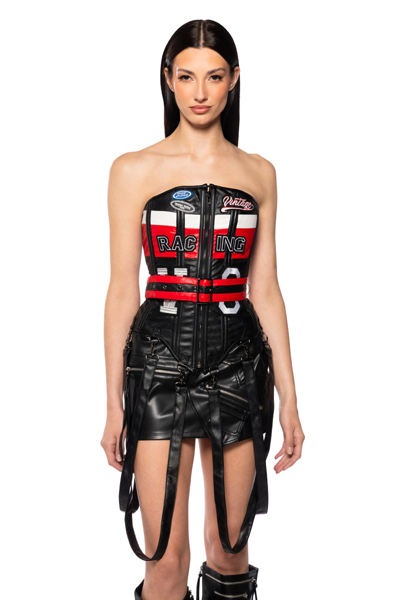 RACING PU CORSET