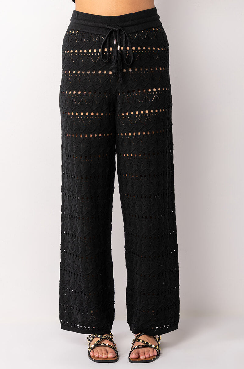 RESORT READY CROCHET WIDE LEG PANT