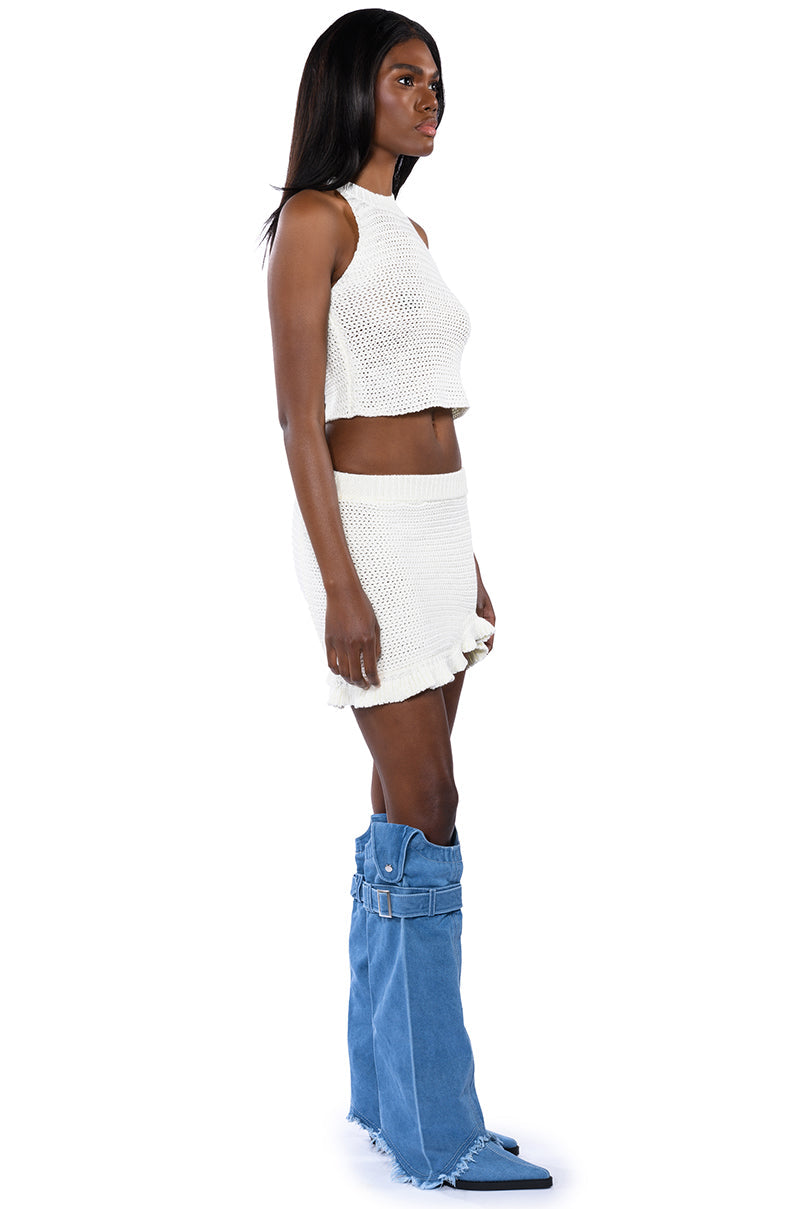 ANGIE CROCHET SLEEVELESS TANK